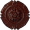 Ekena Millwork Southampton Ceiling Medallion, Hand-Painted Brushed Mahogany, 16 1/2"OD x 2 3/8"P CM16SOBMF - alternate 1